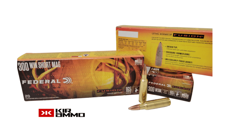 Federal Fusion .300 WSM 165 Grain Bonded SP e1642216433701