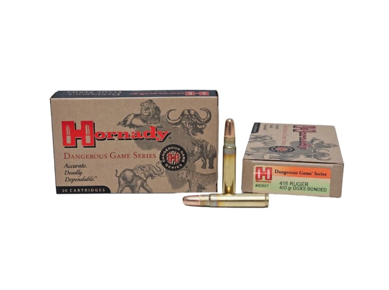 Hornady Dangerous Game .416 Ruger 400 Grain DGX Bonded