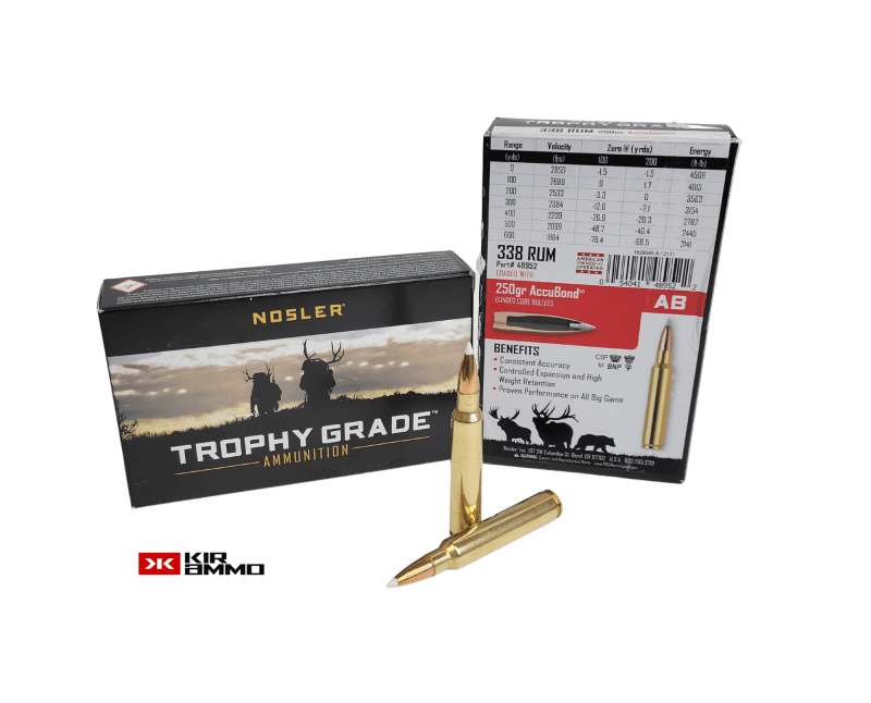 Nosler Trpohy Grade .338 RUM 250 Grain Accubond e1636848202637